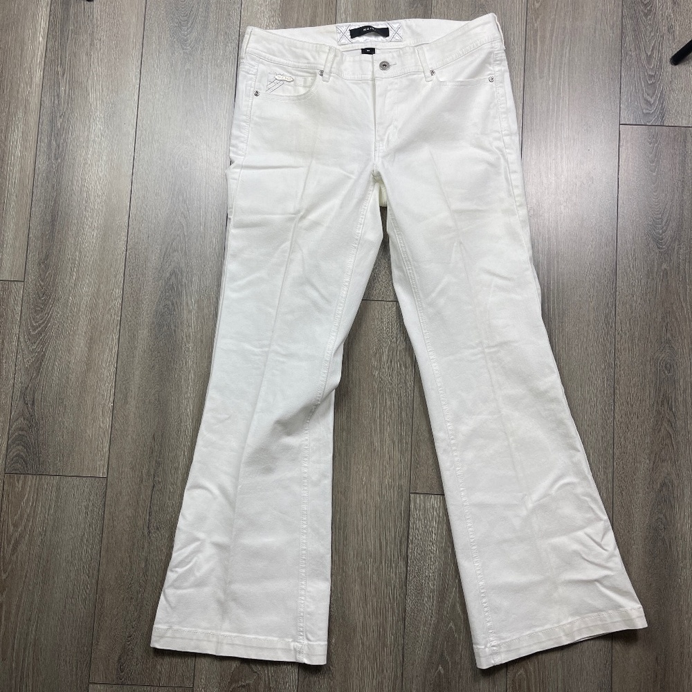 Noir - White stretchy Jean Pants  White House Black Market Size 8S‎